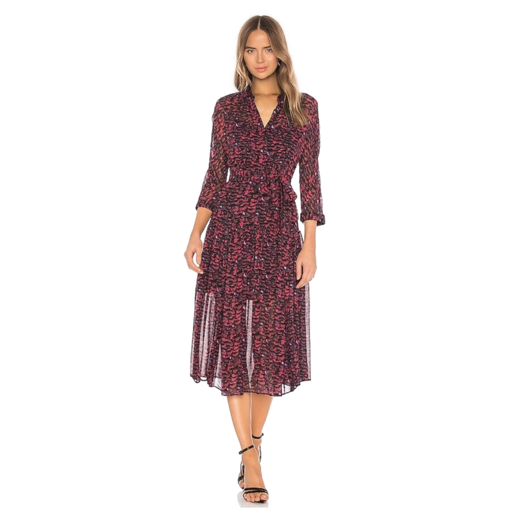 AllSaints Eley Plume shirt dress
